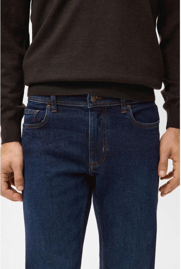Mango Man slim fit jeans changeant blauw - Foto 3