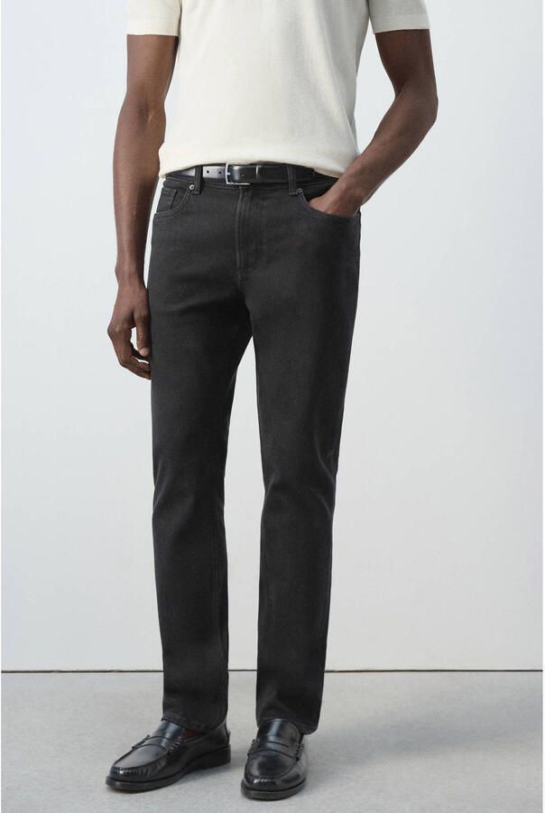 Mango Man slim fit jeans grijs