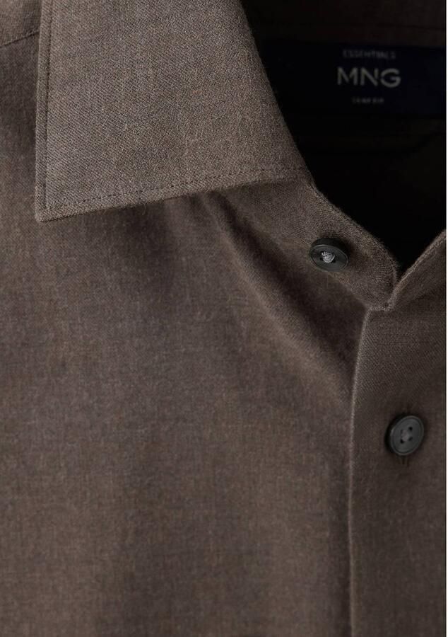 Mango Man slim fit overhemd bruin - Foto 2