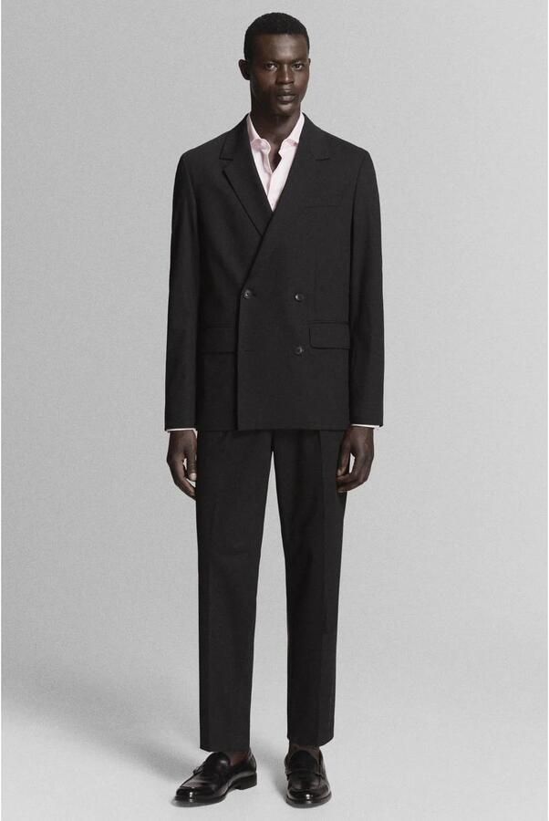 Mango Man slim fit overhemd pastelroze - Foto 3