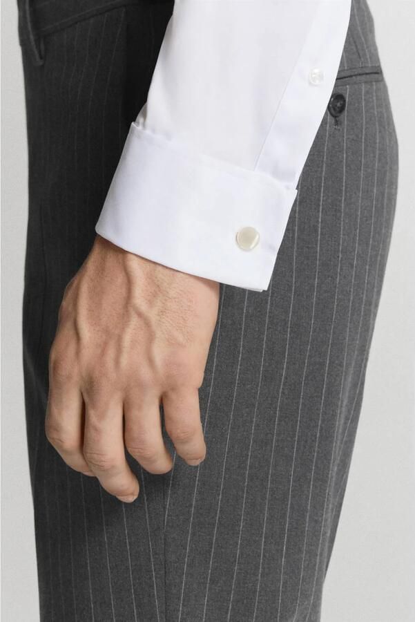 Mango Man slim fit overhemd wit - Foto 3
