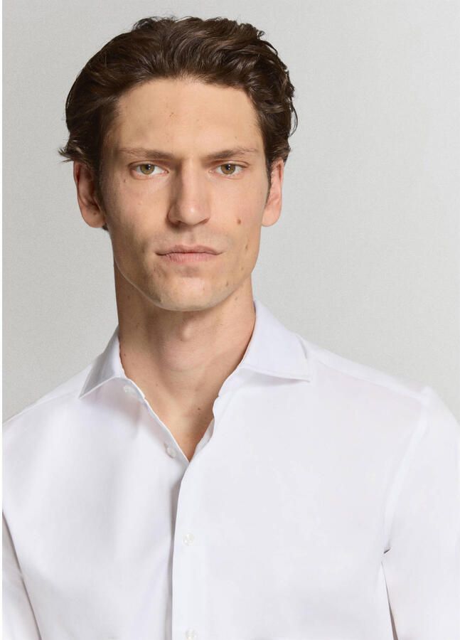 Mango Man slim fit overhemd wit - Foto 2