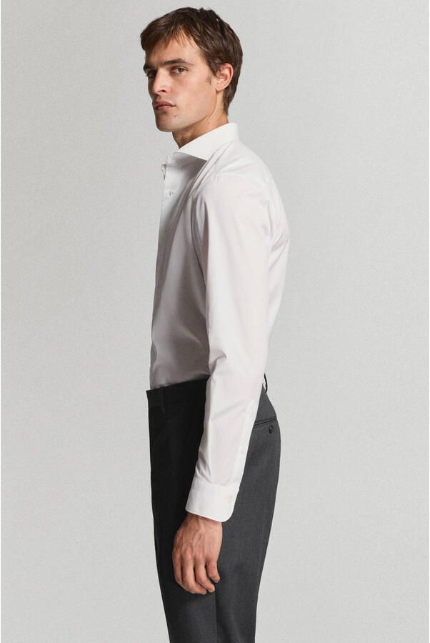 Mango Man slim fit overhemd wit - Foto 2