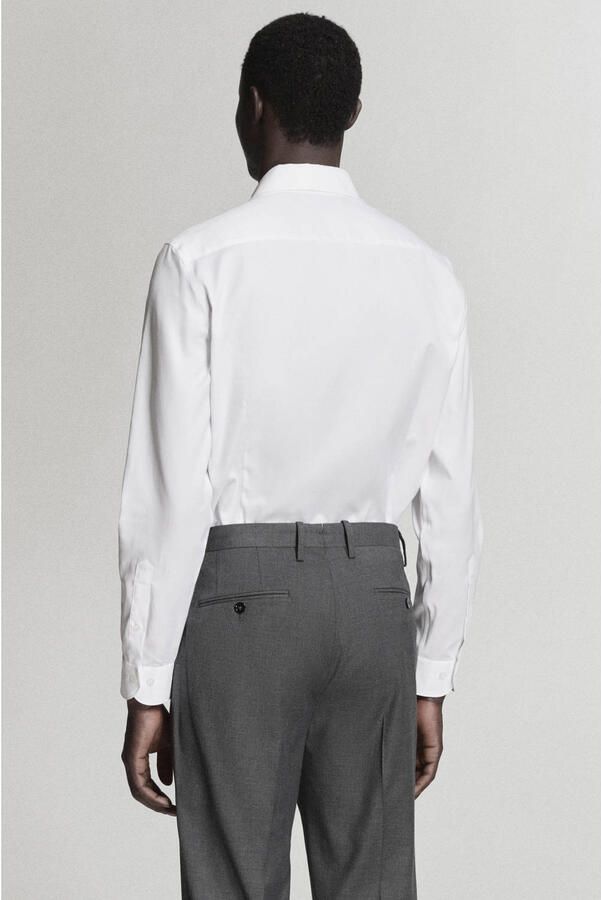 Mango Man slim fit overhemd wit - Foto 2