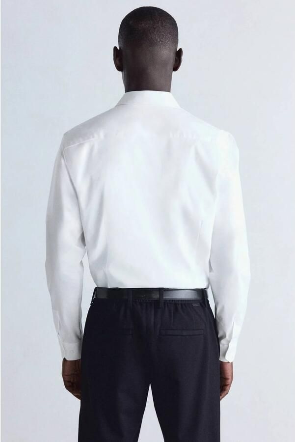 Mango Man slim fit overhemd wit - Foto 2