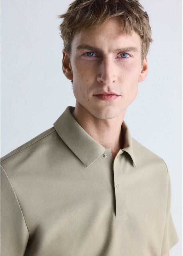 Mango Man slim fit polo beige - Foto 2