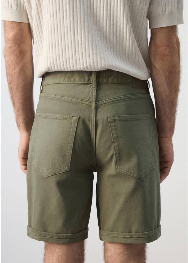 Mango Man slim fit short beige khaki - Foto 2