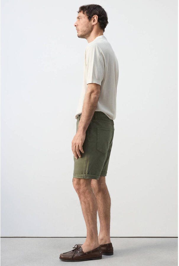 Mango Man slim fit short beige khaki - Foto 3