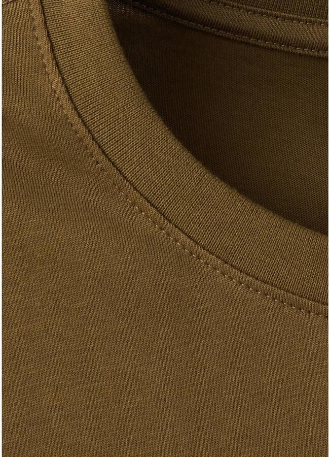 Mango Man slim fit T-shirt middenbruin - Foto 2