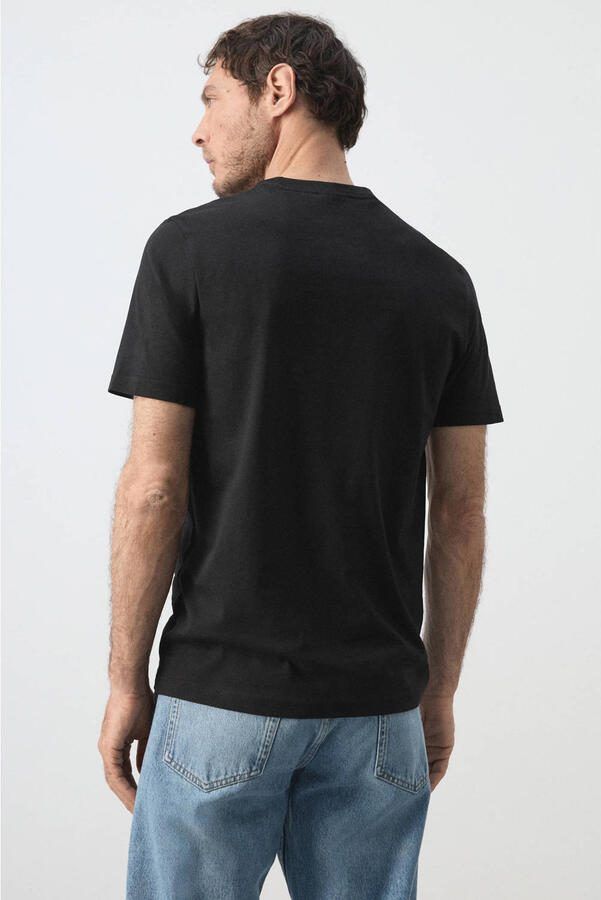 Mango Man slim fit T-shirt zwart - Foto 2