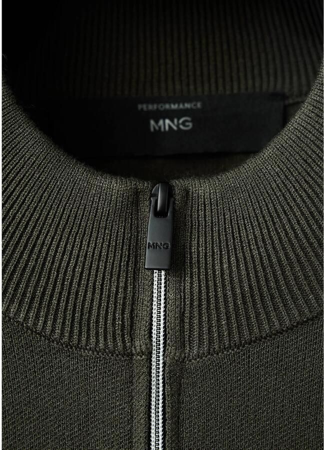 Mango Man slim fit trui donkergroen - Foto 2
