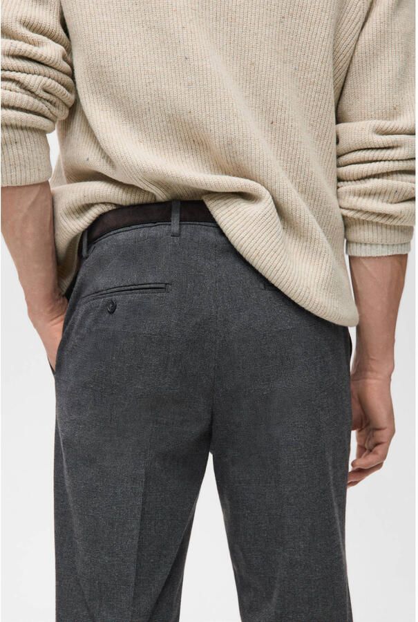Mango Man slim geruite chino grijs - Foto 2