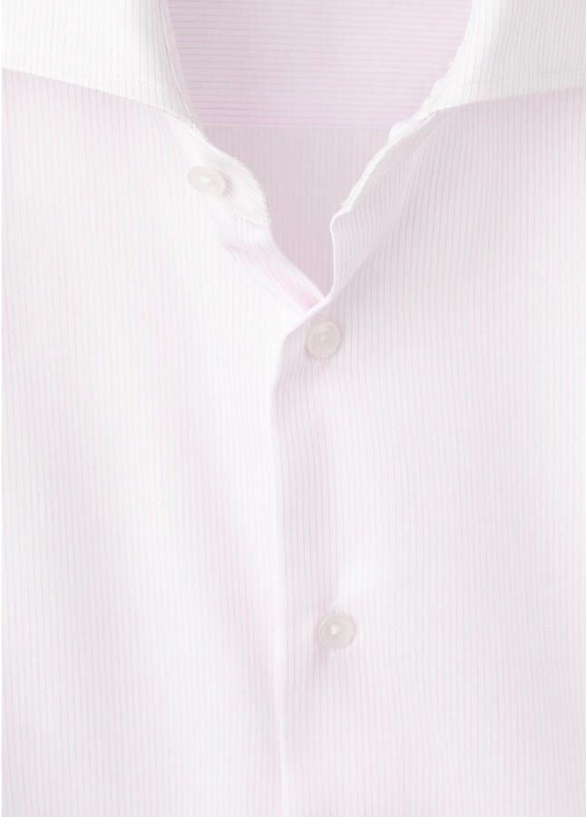 Mango Man Slim gestreepte casual overhemd roze - Foto 2