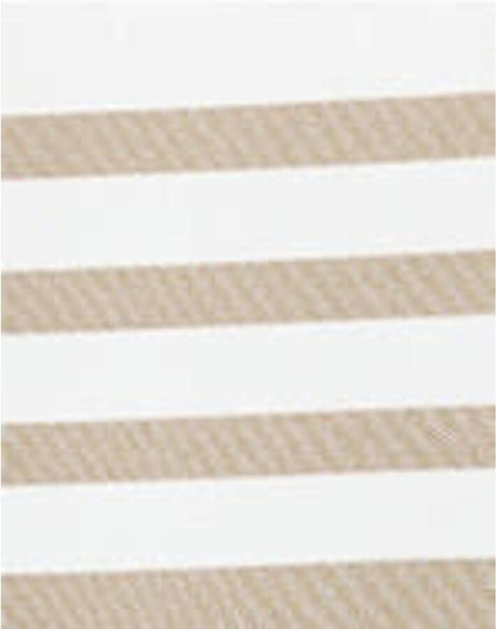 Mango Man slim gestreepte polo beige - Foto 2