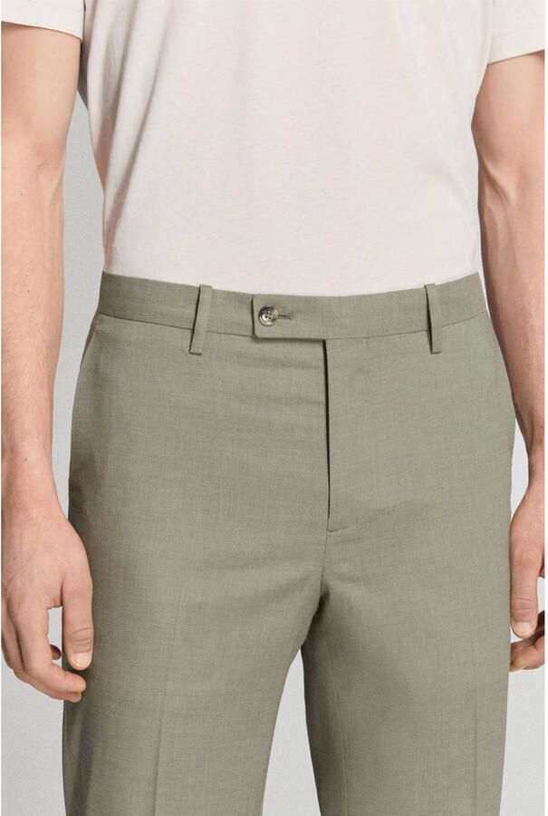 Mango Man slim pantalon groen - Foto 2