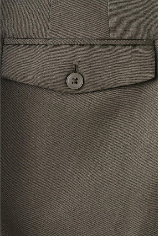Mango Man slim pantalon met linnen bruin - Foto 3