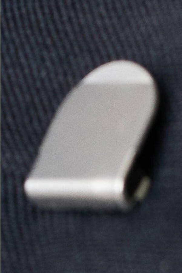 Mango Man slim pantalon met linnen donkerblauw - Foto 3