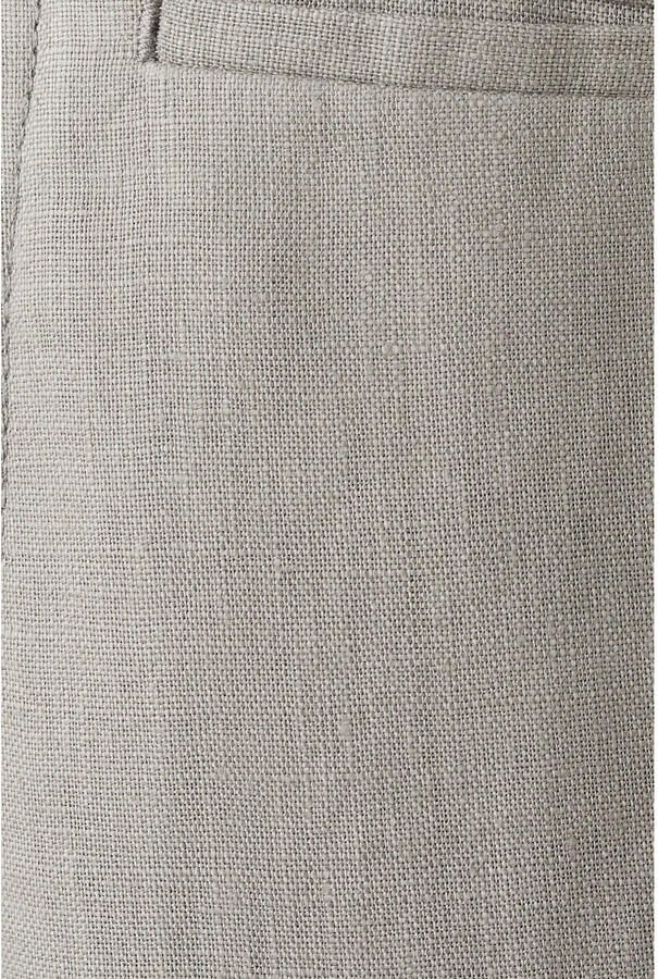 Mango Man slim pantalon met linnen grijs - Foto 3