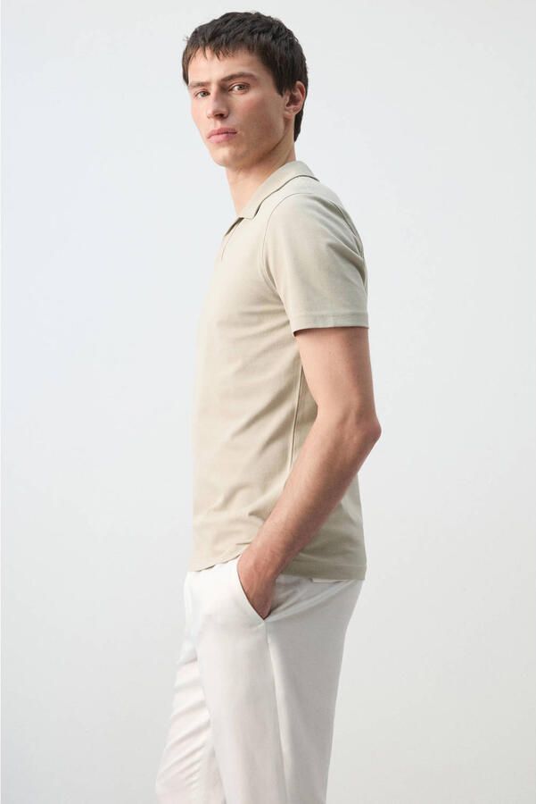 Mango Man slim polo beige - Foto 3