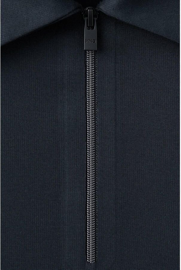 Mango Man slim polo donkerblauw - Foto 2