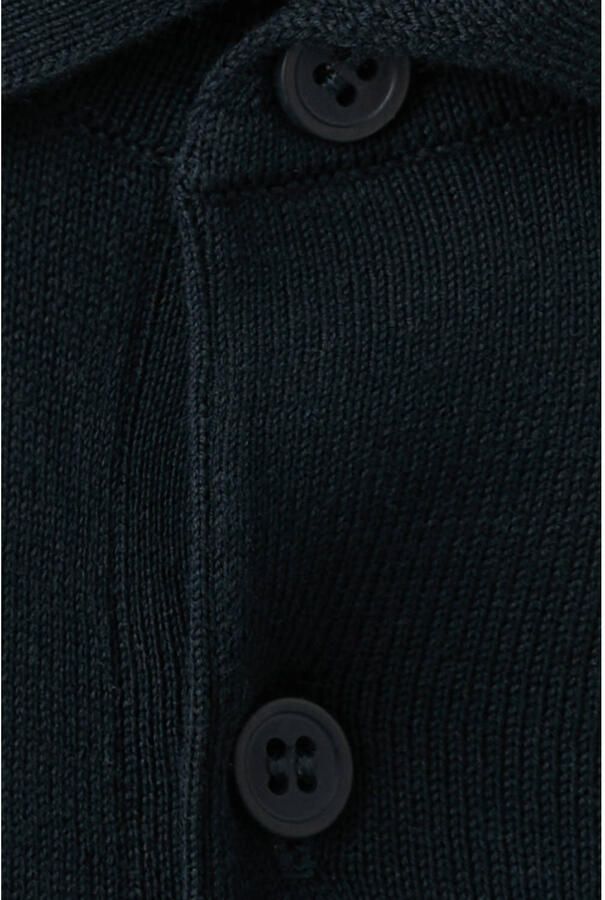 Mango Man slim polo fijn gebreid donkerblauw - Foto 2