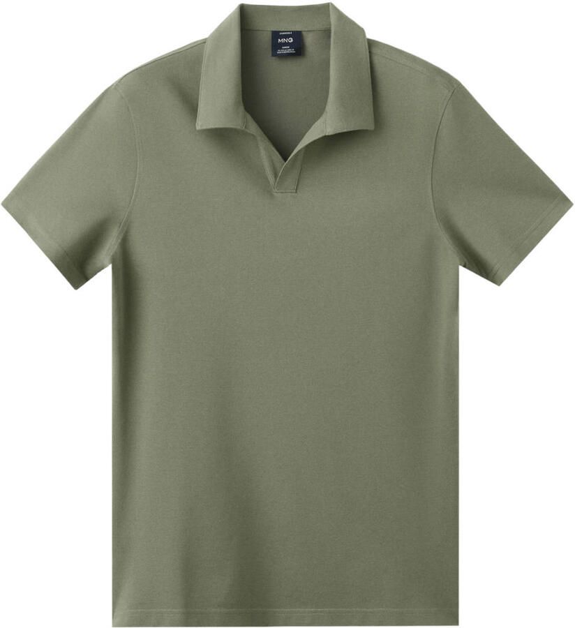 Mango Man slim polo groen - Foto 2