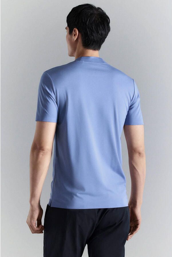 Mango Man slim T-shirt blauw - Foto 3