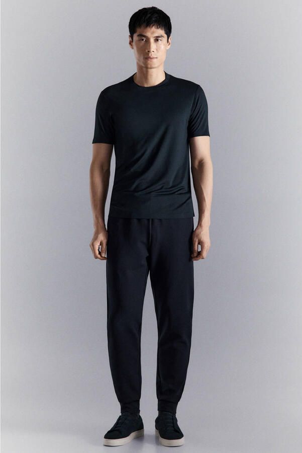 Mango Man slim T-shirt donkerblauw - Foto 3