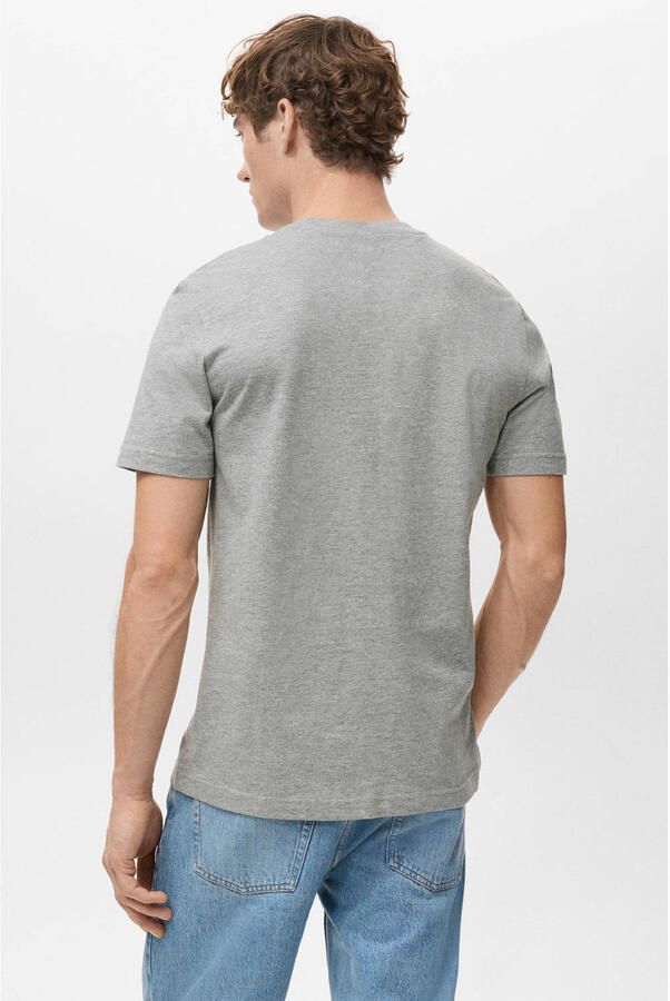 Mango Man slim T-shirt grijs - Foto 2