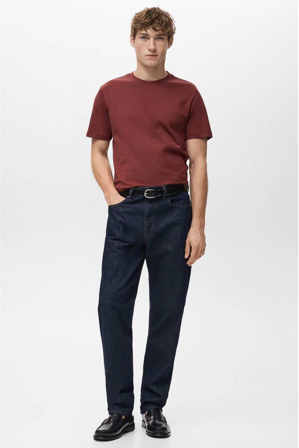 Mango Man slim T-shirt rood - Foto 3