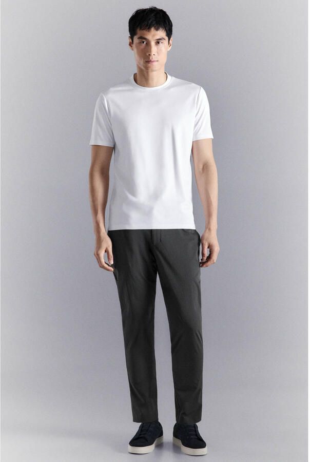 Mango Man slim T-shirt wit - Foto 3