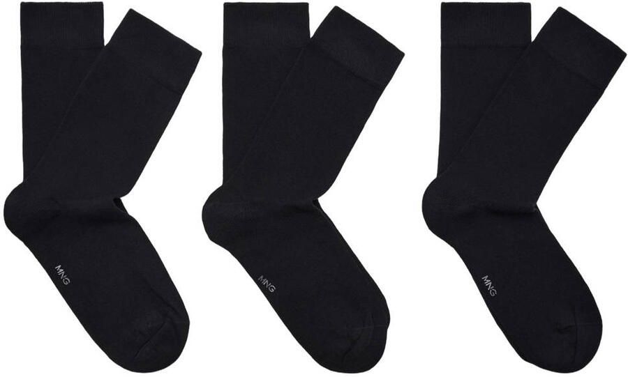 Mango Man sokken set van 3 zwart