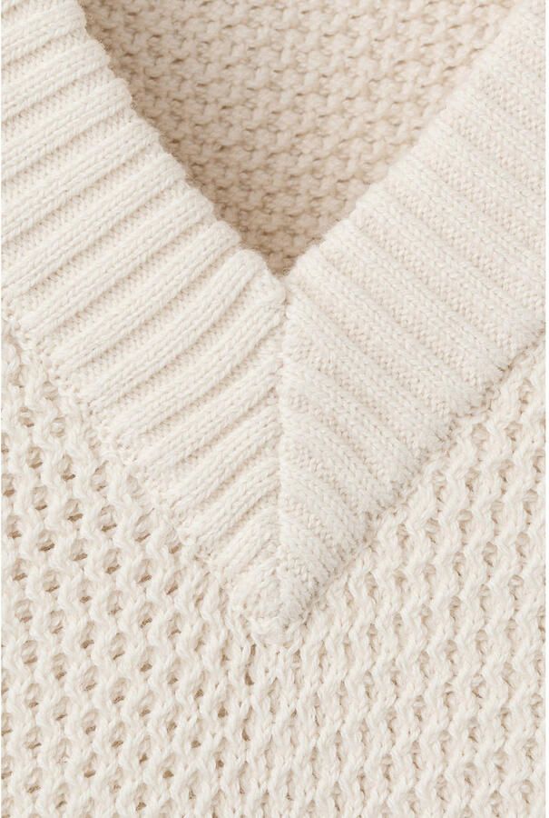 Mango Man spencer met textuur beige - Foto 3