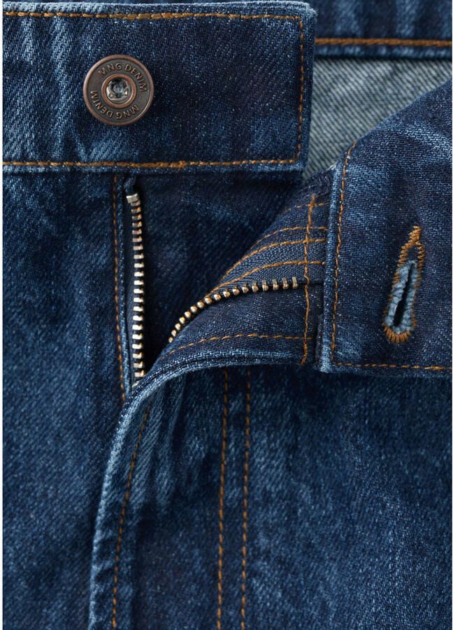 Mango Man straight leg jeans changeant blauw - Foto 2
