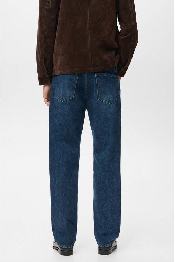 Mango Man straight leg jeans changeant blauw - Foto 3