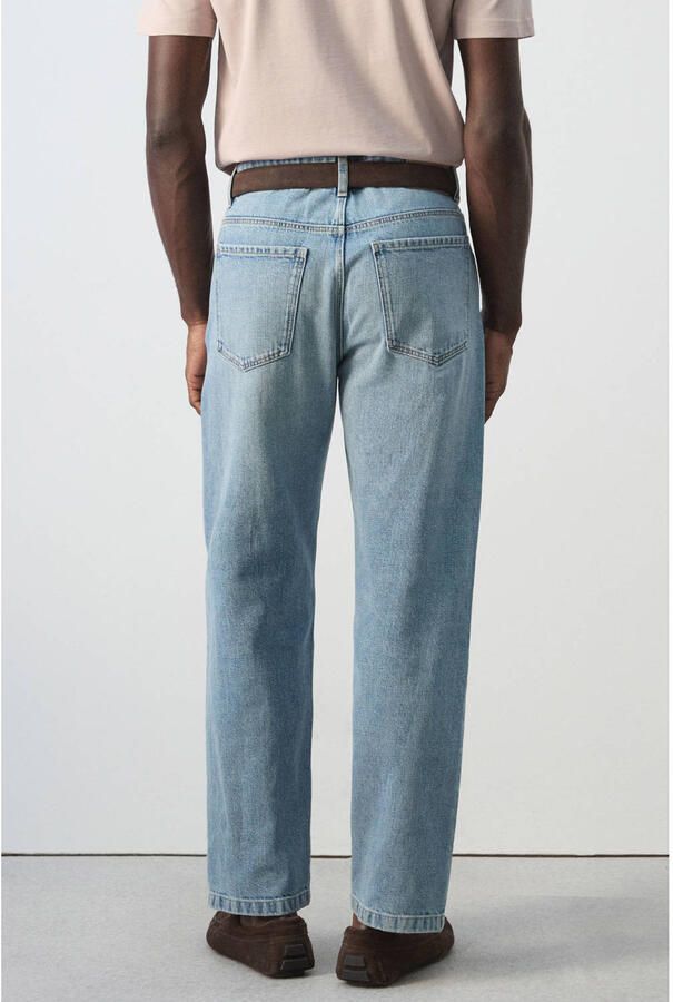 Mango Man straight leg jeans donkerblauw - Foto 2