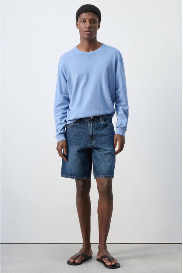 Mango Man straight short dark blue denim - Foto 2
