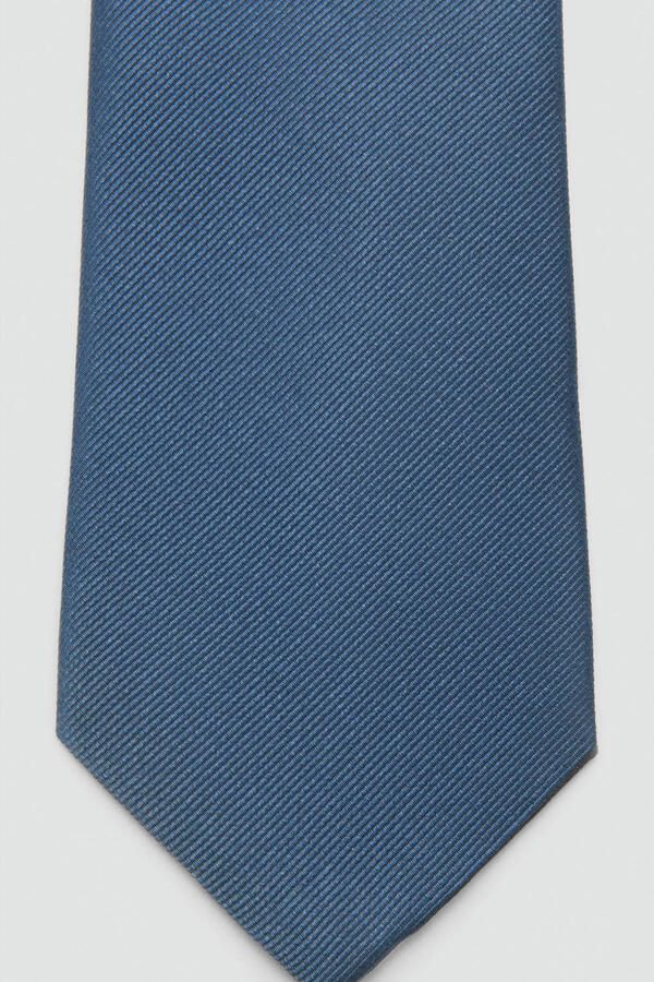 Mango Man stropdas blauw - Foto 2