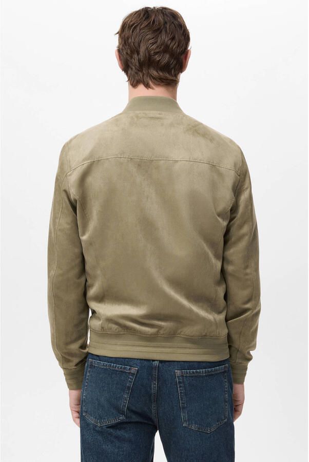 Mango Man suede bomberjack beige - Foto 2