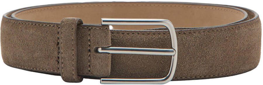 Mango Man suede riem taupe