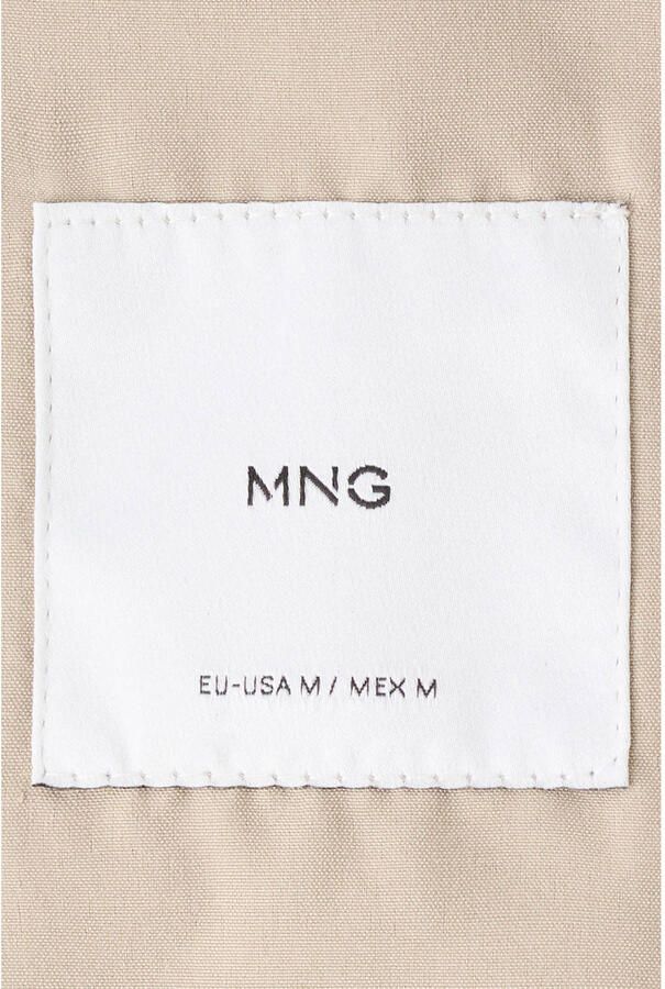 Mango Man suede zomerjas beige - Foto 2