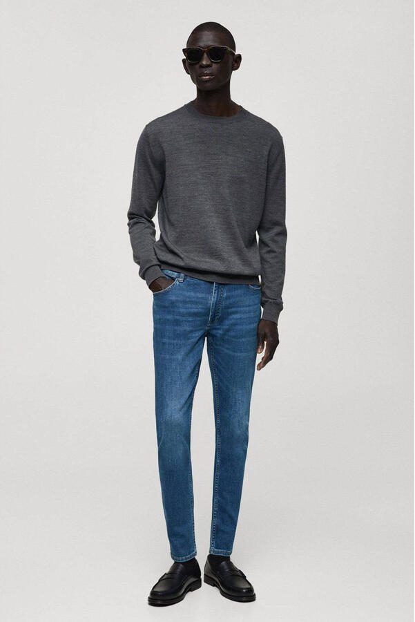 Mango Man super skinny jeans changeant blauw - Foto 3