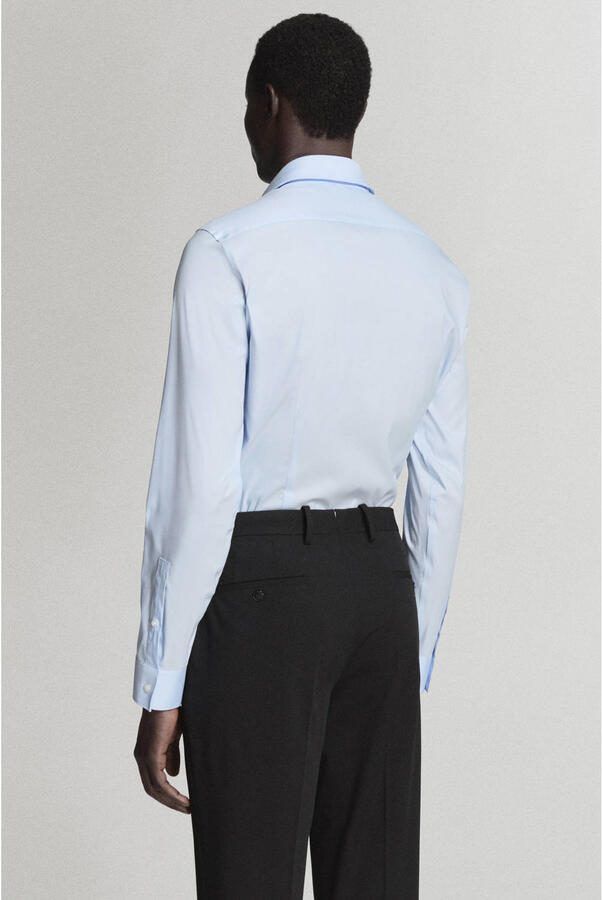 Mango Man super slim fit overhemd lichtblauw - Foto 3