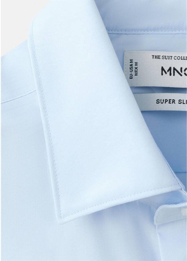 Mango Man super slim fit overhemd lichtblauw - Foto 2