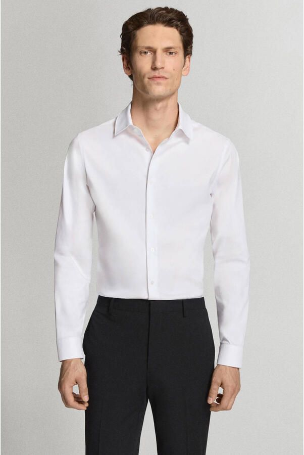 Mango Man super slim fit overhemd wit