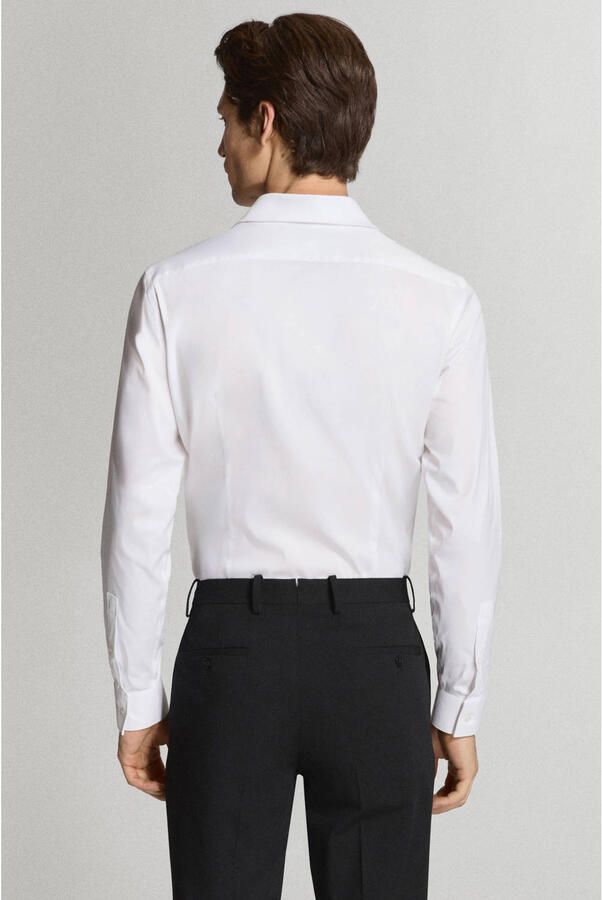 Mango Man super slim fit overhemd wit - Foto 3