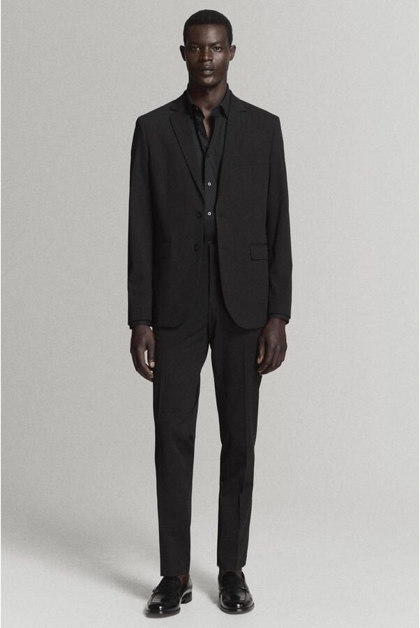 Mango Man super slim fit overhemd zwart - Foto 2