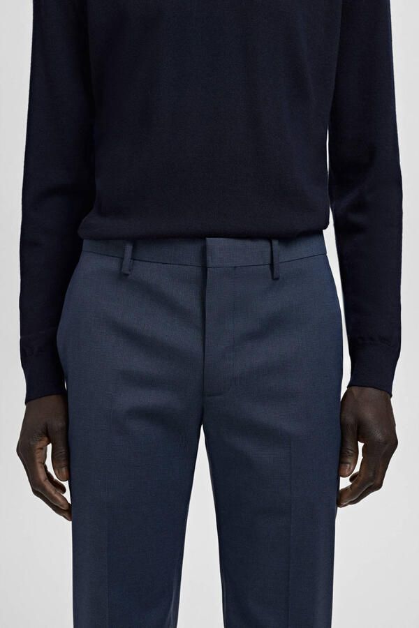 Mango Man super slim pantalon middenblauw - Foto 2