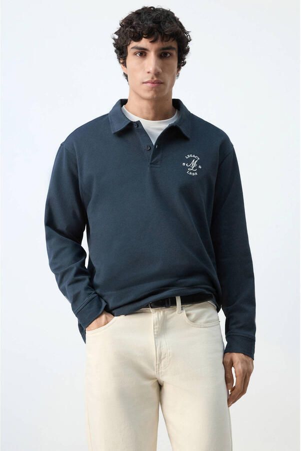 Mango Man sweater blauw