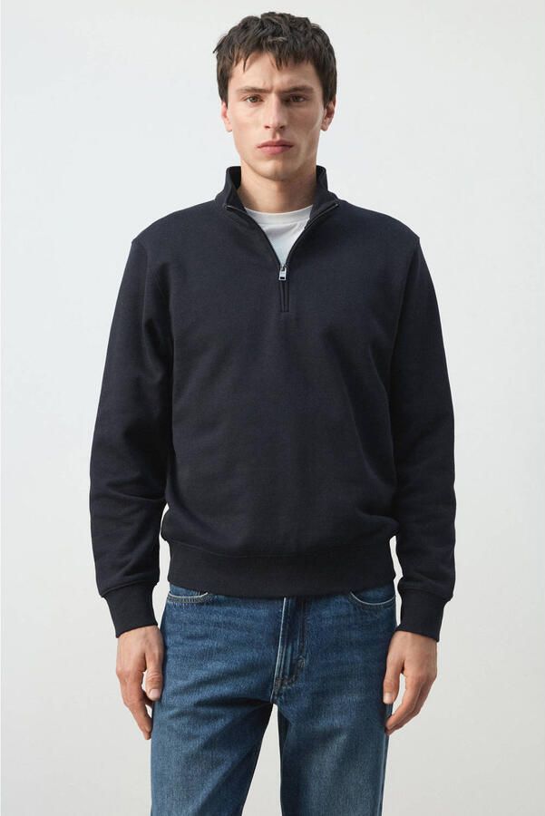 Mango Man sweater donkerblauw